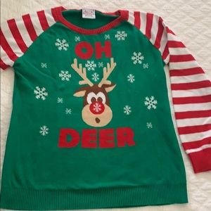 Girls tacky Christmas sweater. Size XL (14-16).